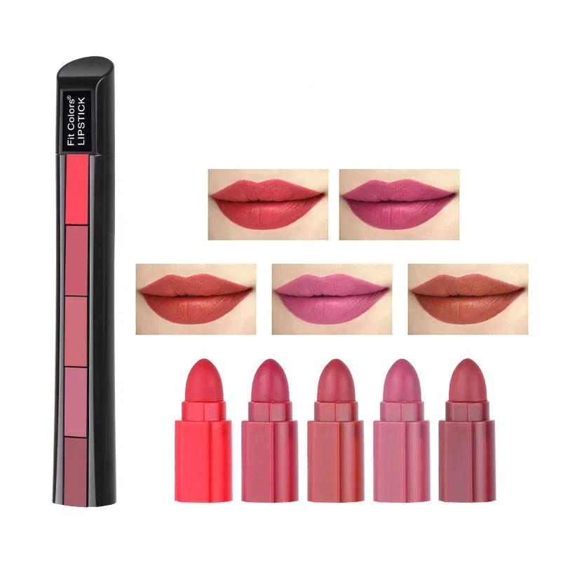 Labial Fit Colors con 5 tonos